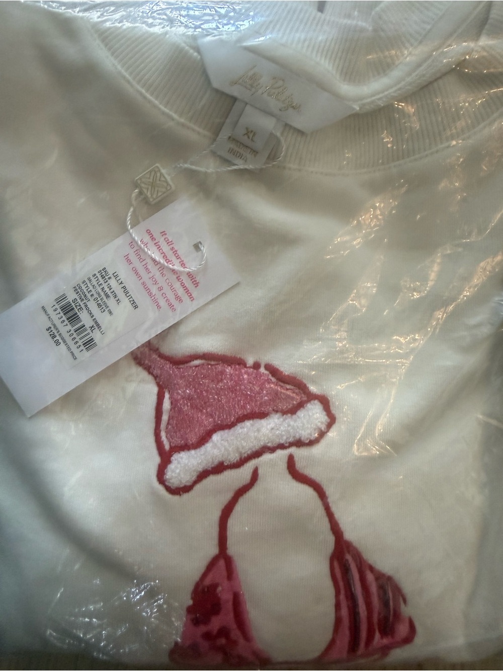 Lilly Pulitzer, NWTs Ballard Pullover Sweatshirt with Red Graphic, multiple sz - Picture 4 of 5